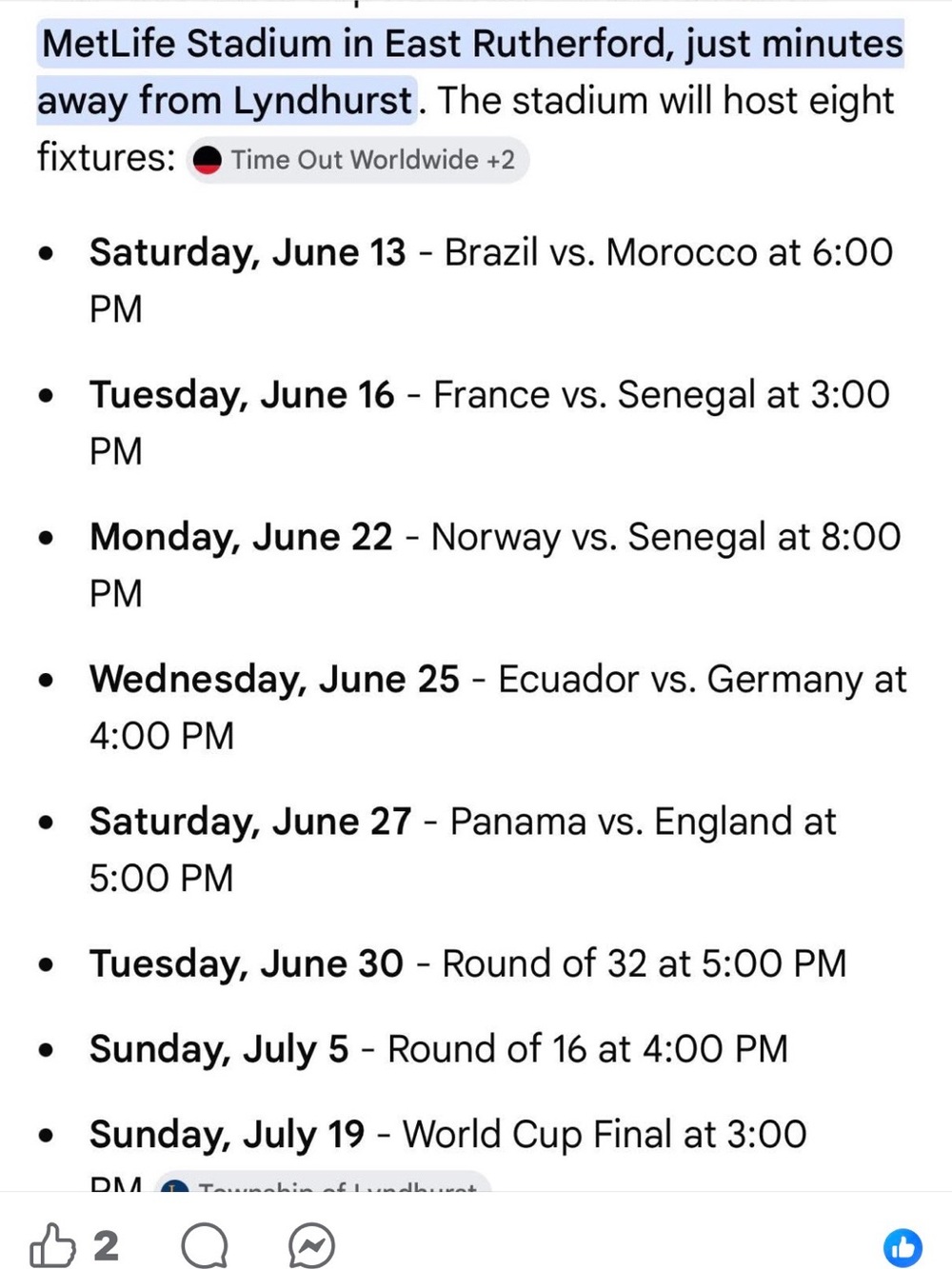 Event Schedule Print - Black Text on White